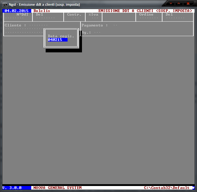 Emissione DdT e/o Fatture (Sosp.)