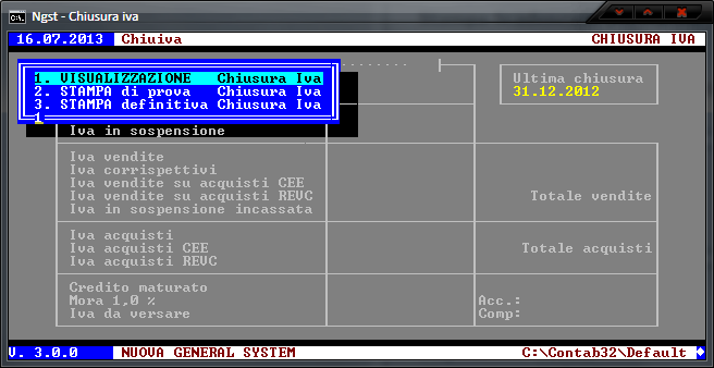 Chiusura IVA – Scelta operazione