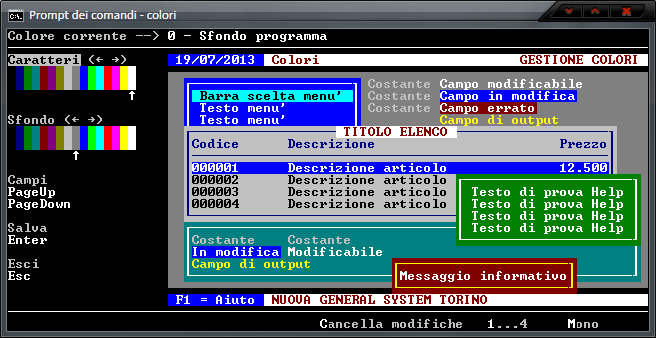 Personalizzazione Colori interfaccia – Combinazione 1