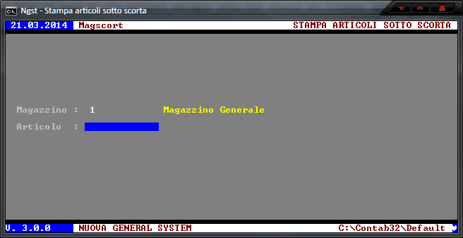 Stampa Articoli sotto scorta