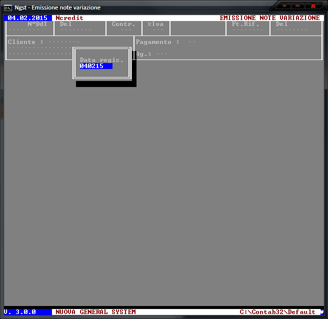 Emissione Note Variazione
