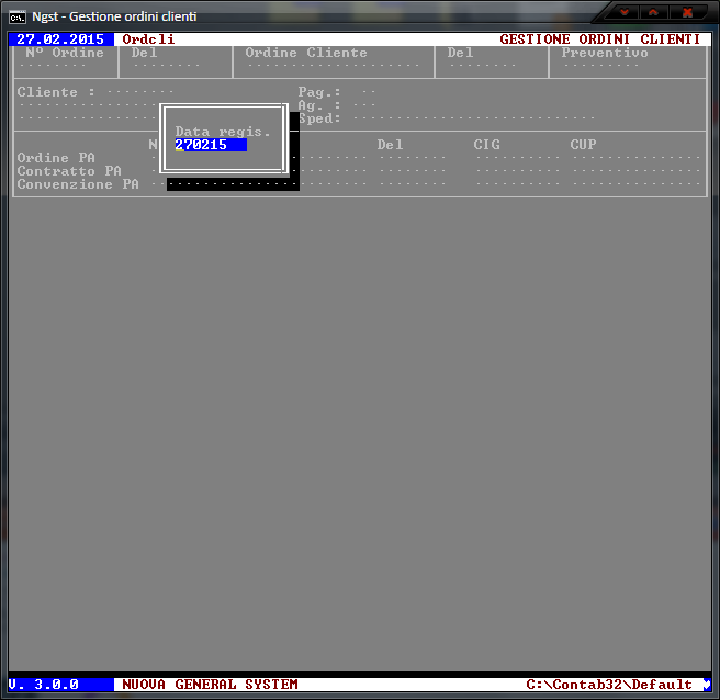Emissione Ordini Clienti