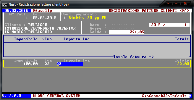 Registrazione Fatture (PA) – Iva