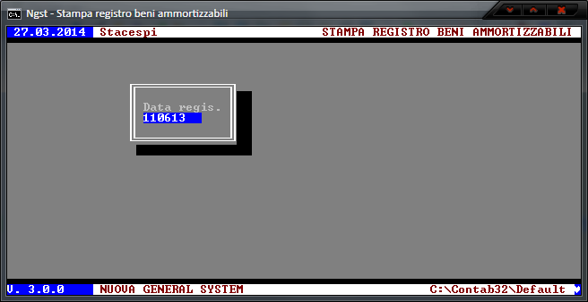 Stampa Registro dei Beni Ammortizzabili