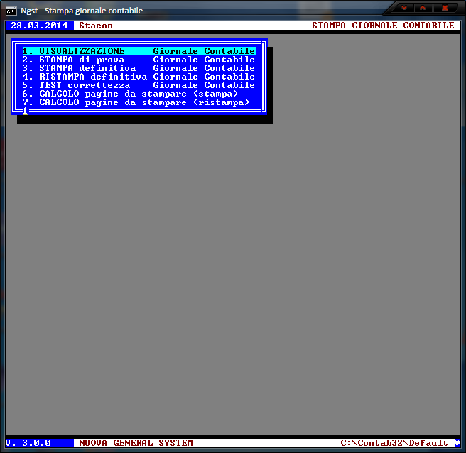 Stampa Giornale Contabile