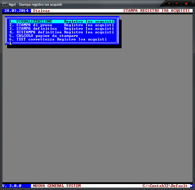 Stampa Registro IVA Acquisti