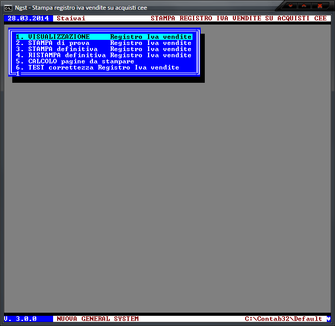 Stampa Registro IVA Vendite su Acquisti CEE