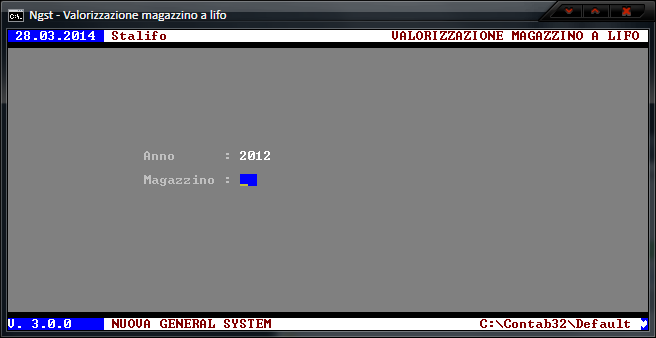 Stampa Valorizzazione LiFo